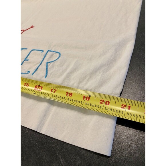 Clean Vintage PAIR Master & Slave Embroidered Cotton Standard QN Pillowcases - Picture 7 of 9